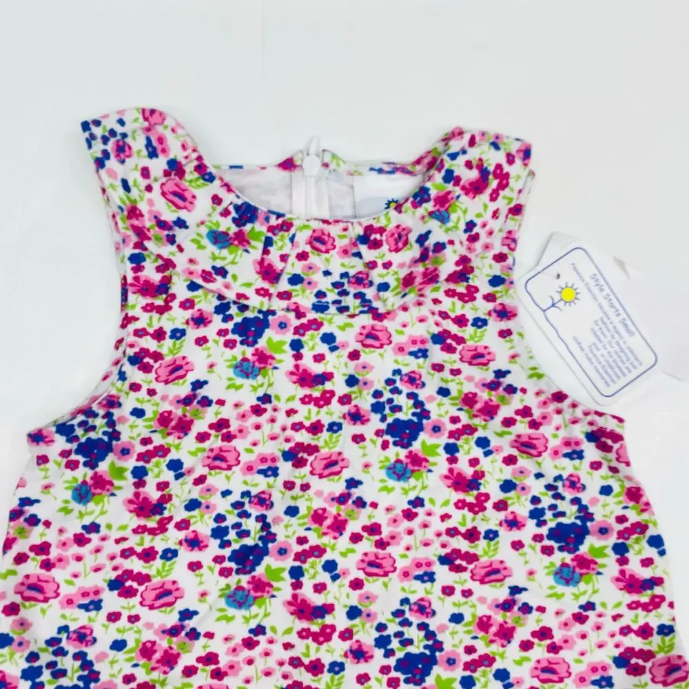 NWT Florence Eiseman 3T Floral Knit Dress with Applique Flowers